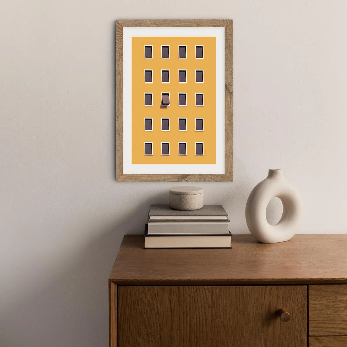 Open Mind Art Print Oak Frame – image 5