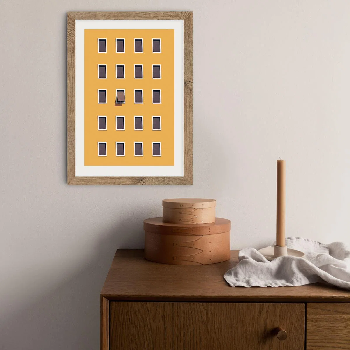 Open Mind Art Print Oak Frame – image 9
