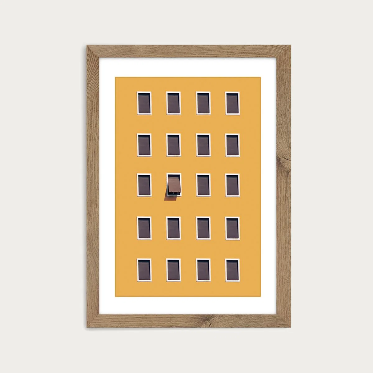 Open Mind Art Print Oak Frame – image 1