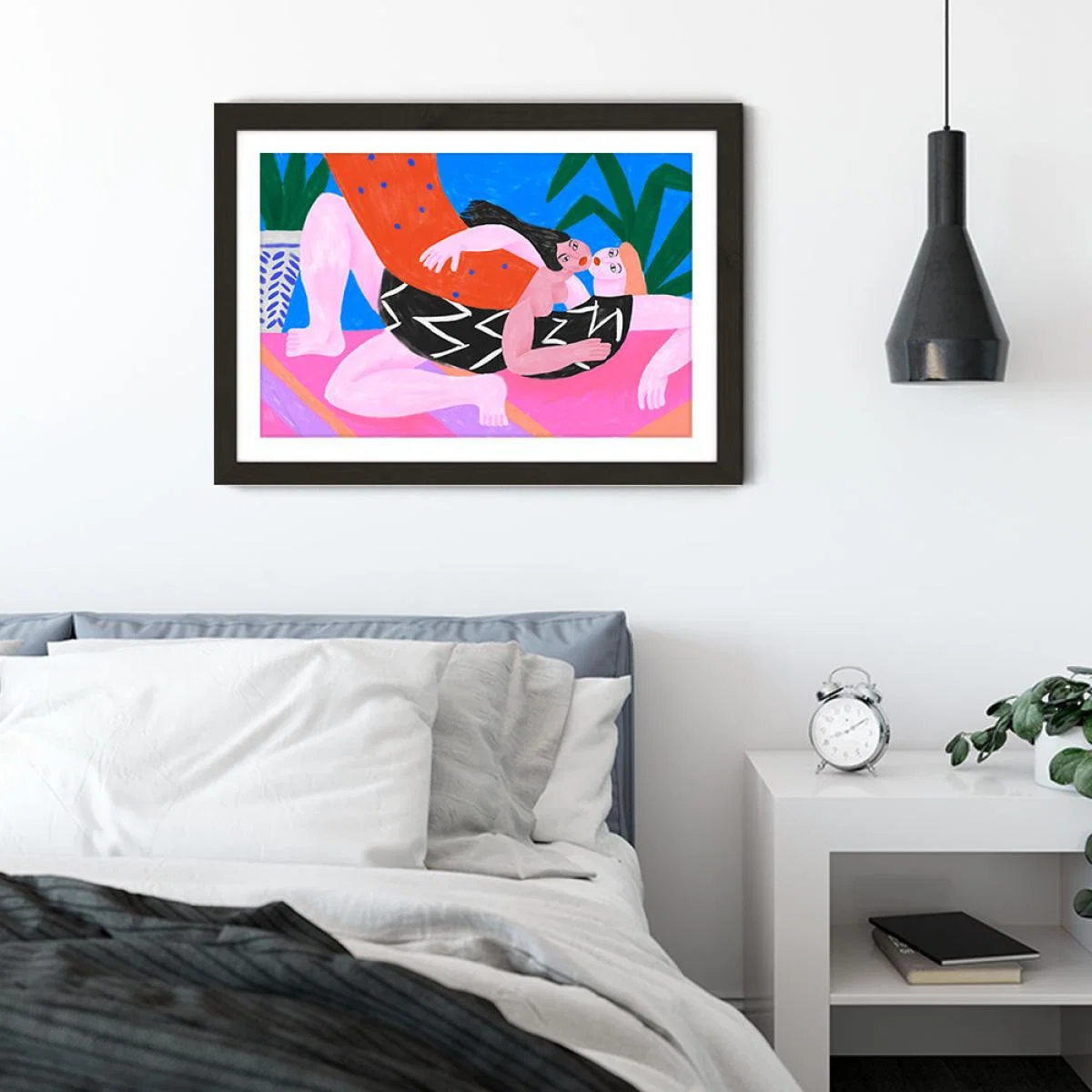 Women and Women Art Print Black Frame – image 6