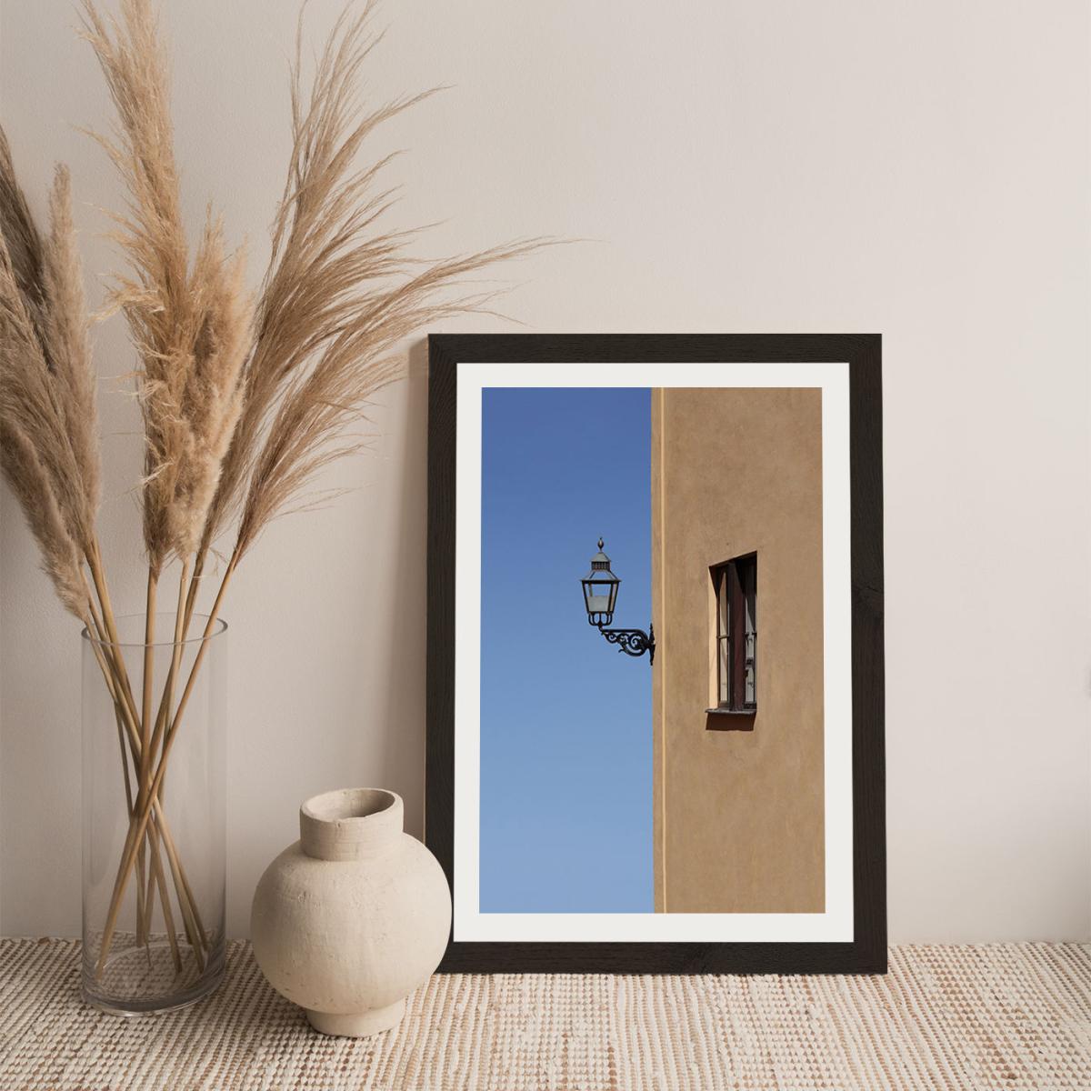Lonely Lamp Art Print Black Frame – image 7
