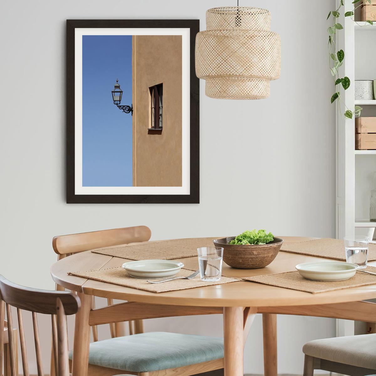 Lonely Lamp Art Print Black Frame – image 8