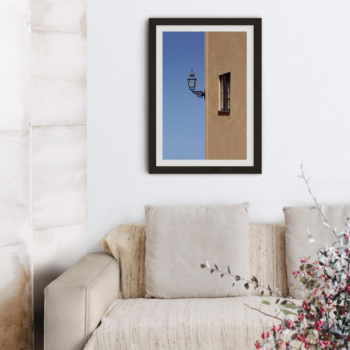 Lonely Lamp Art Print Black Frame – image 9