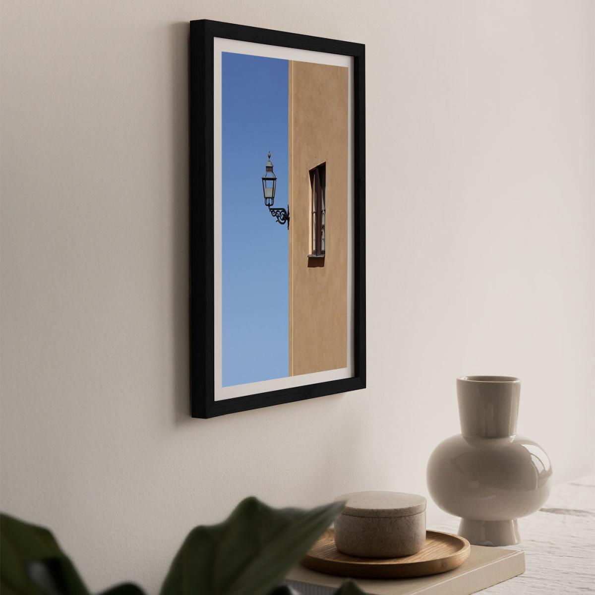 Lonely Lamp Art Print Black Frame – image 10