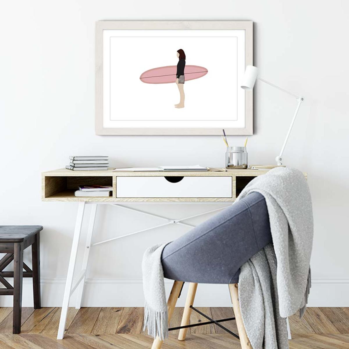 Joe Art Print White Frame – image 5