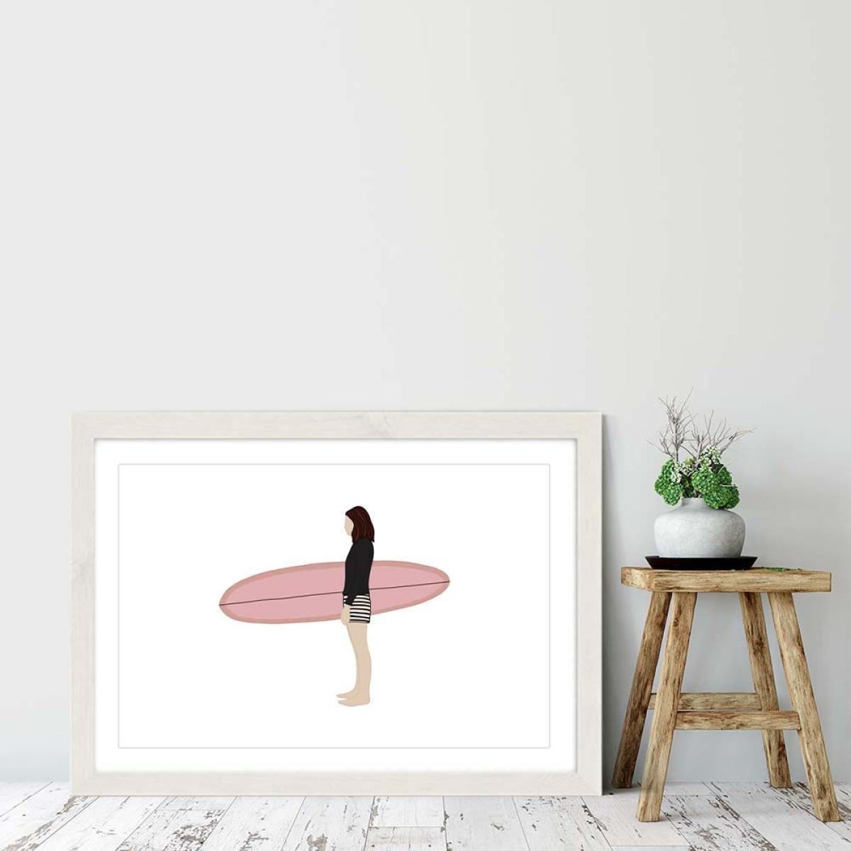 Joe Art Print White Frame – image 6