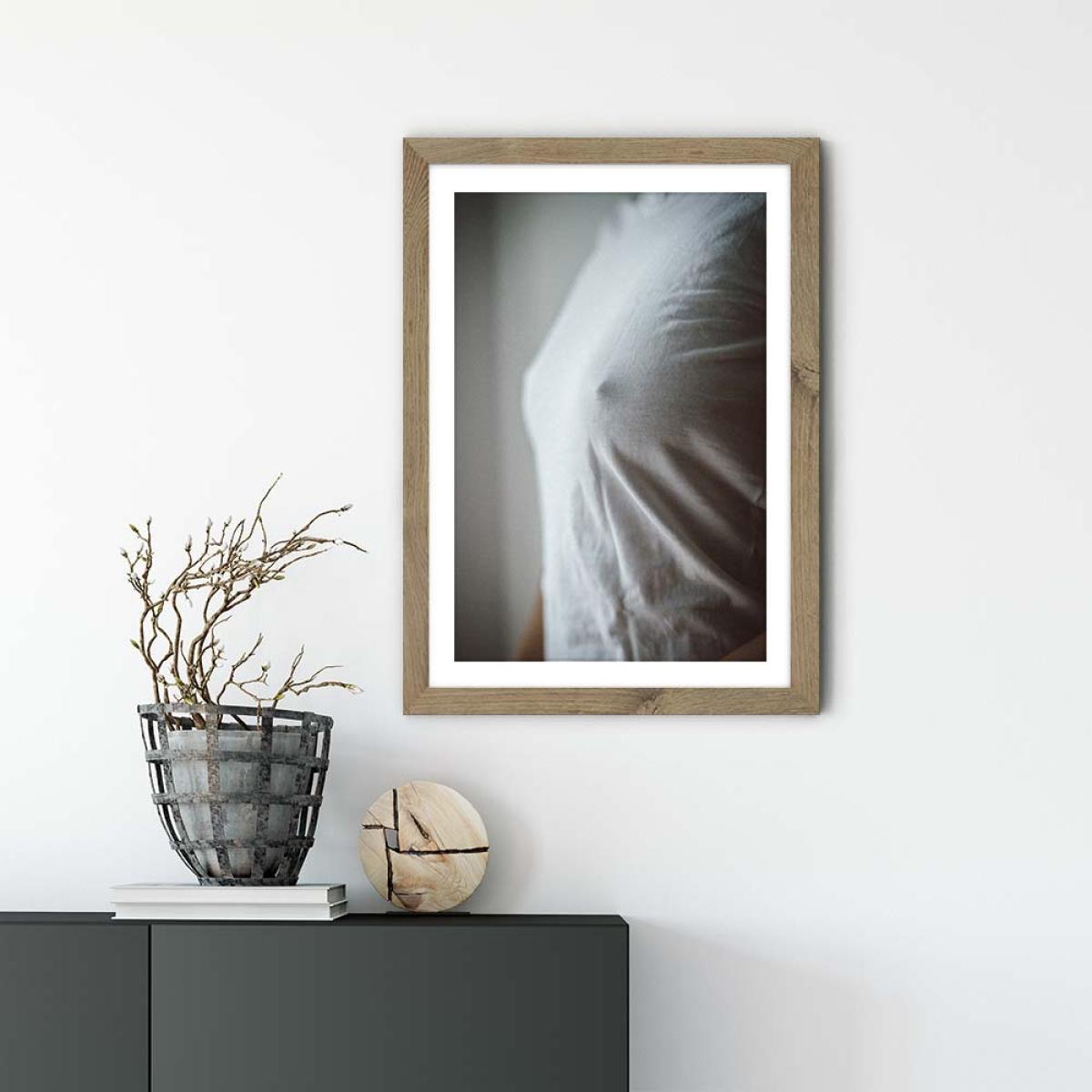 Nipple Art Print Oak Frame – image 2
