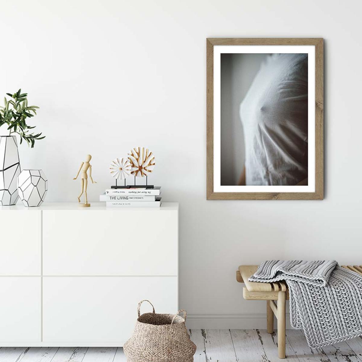 Nipple Art Print Oak Frame – image 3