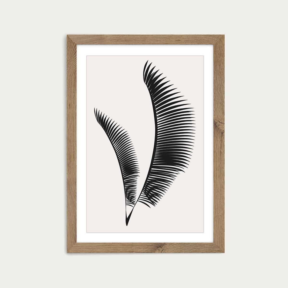 Geometrica No.10 Art Print Oak Frame – image 1