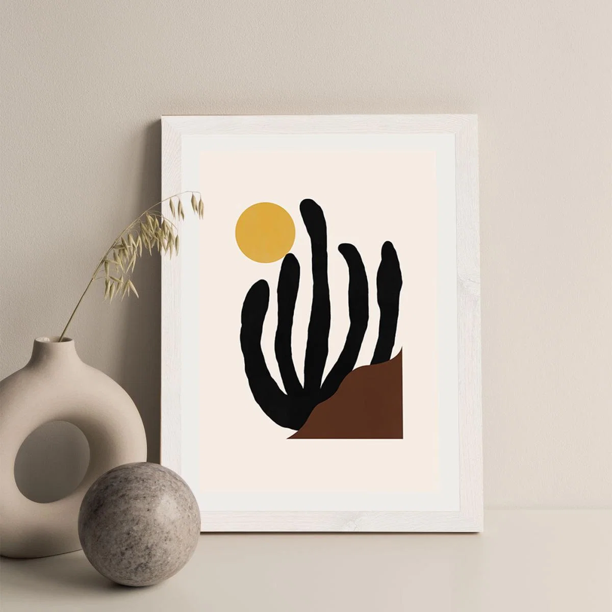 Canyon Art Print White Frame – image 2