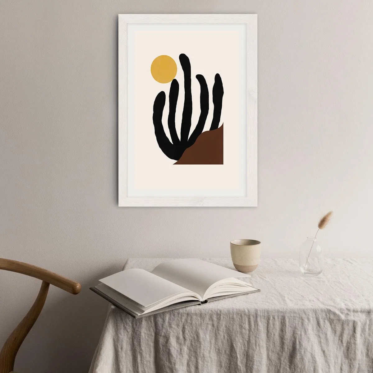 Canyon Art Print White Frame – image 3