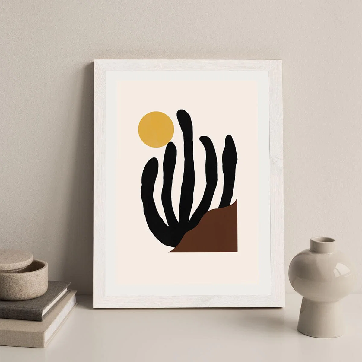 Canyon Art Print White Frame – image 4