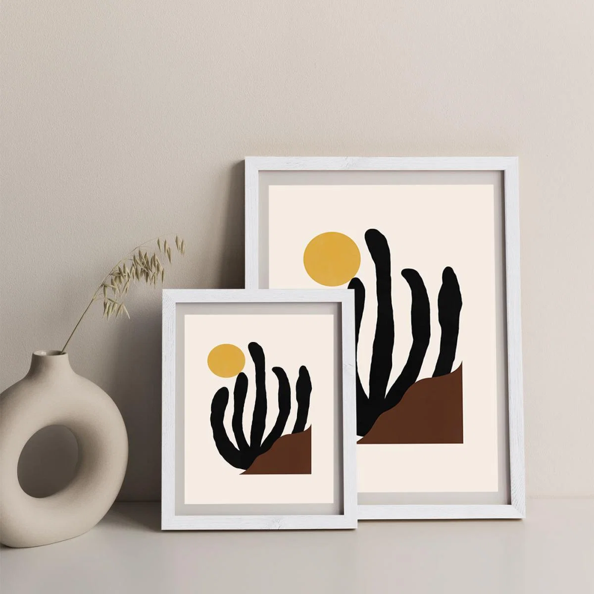 Canyon Art Print White Frame – image 5
