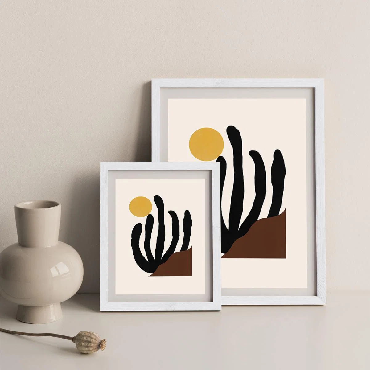 Canyon Art Print White Frame – image 6