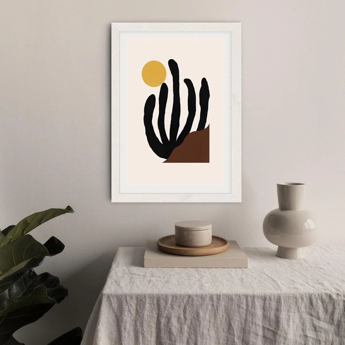 Canyon Art Print White Frame – image 10