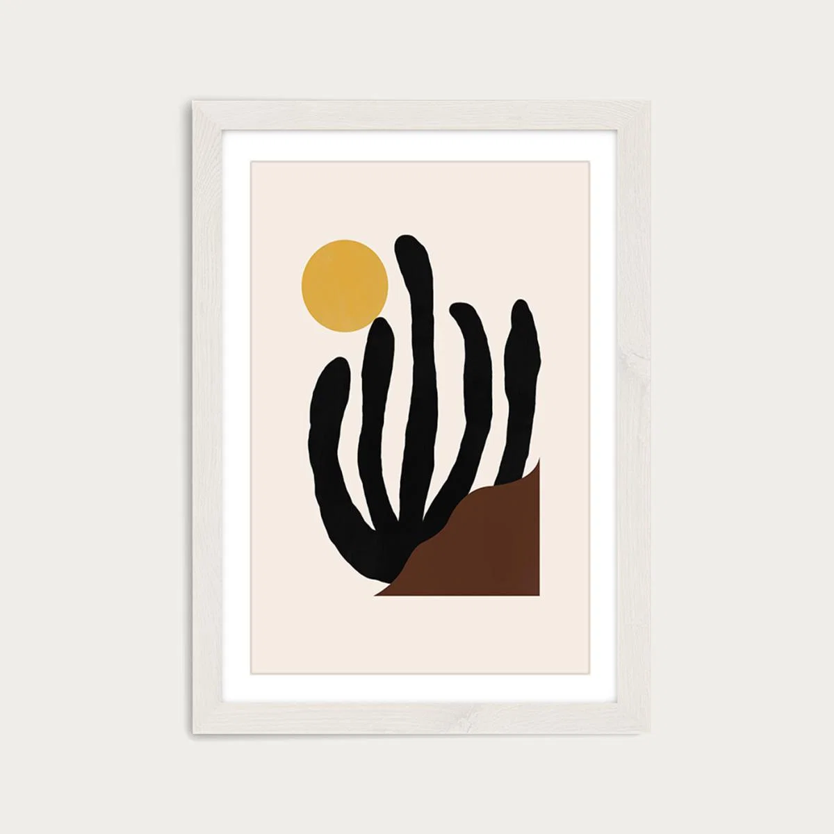 Canyon Art Print White Frame – image 1