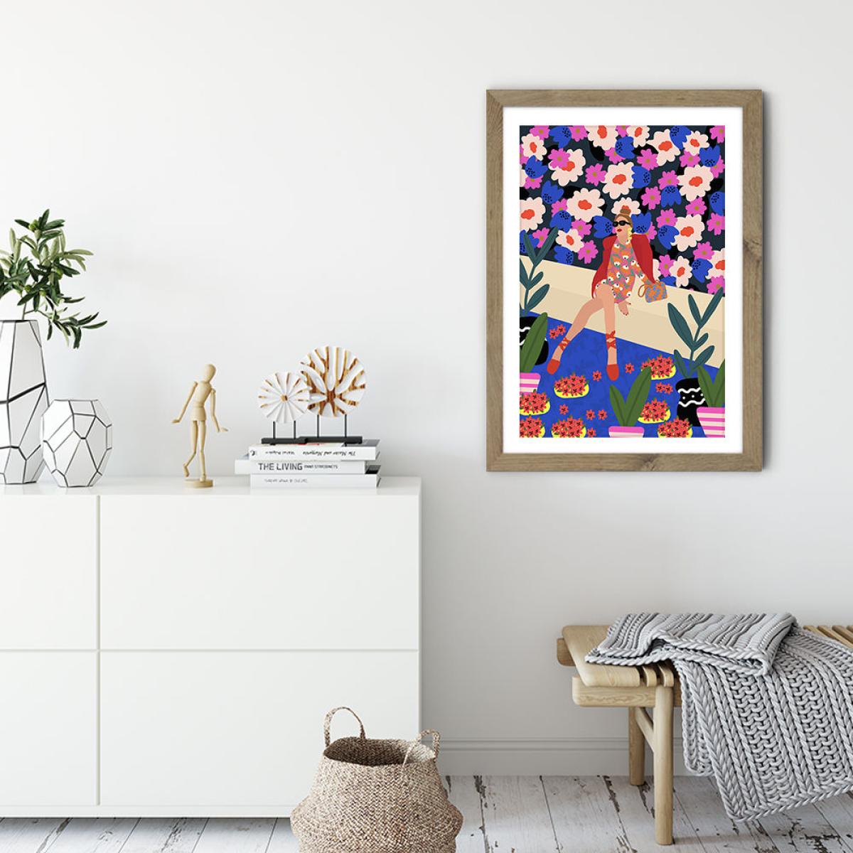 Be Patient Everything Will Be Fine Art Print Oak Frame – image 3