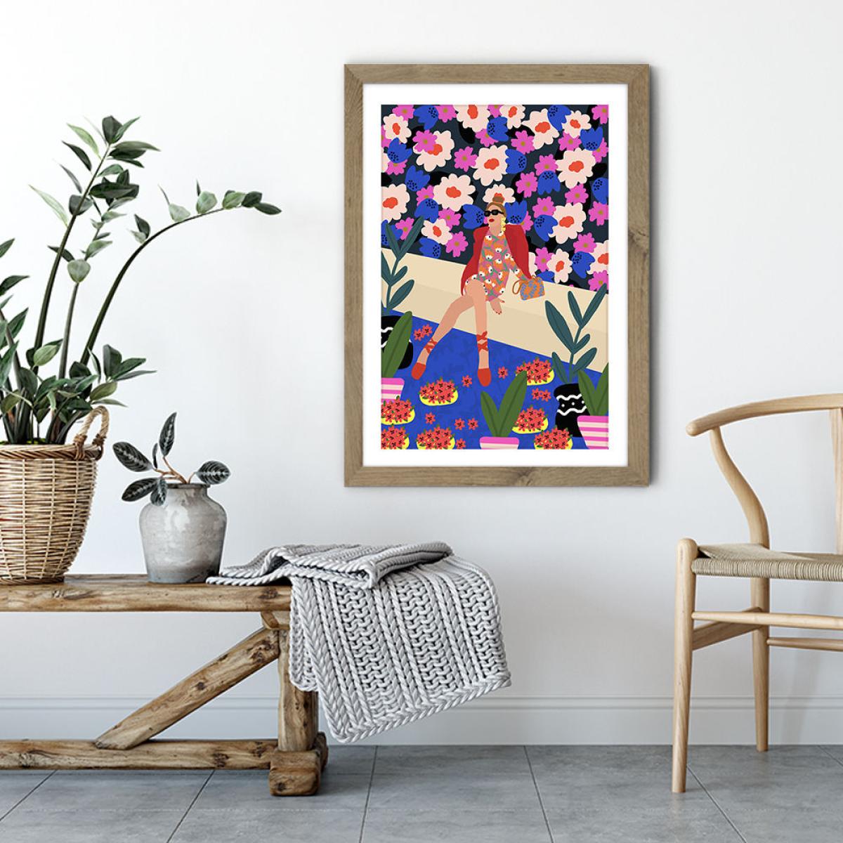 Be Patient Everything Will Be Fine Art Print Oak Frame – image 4