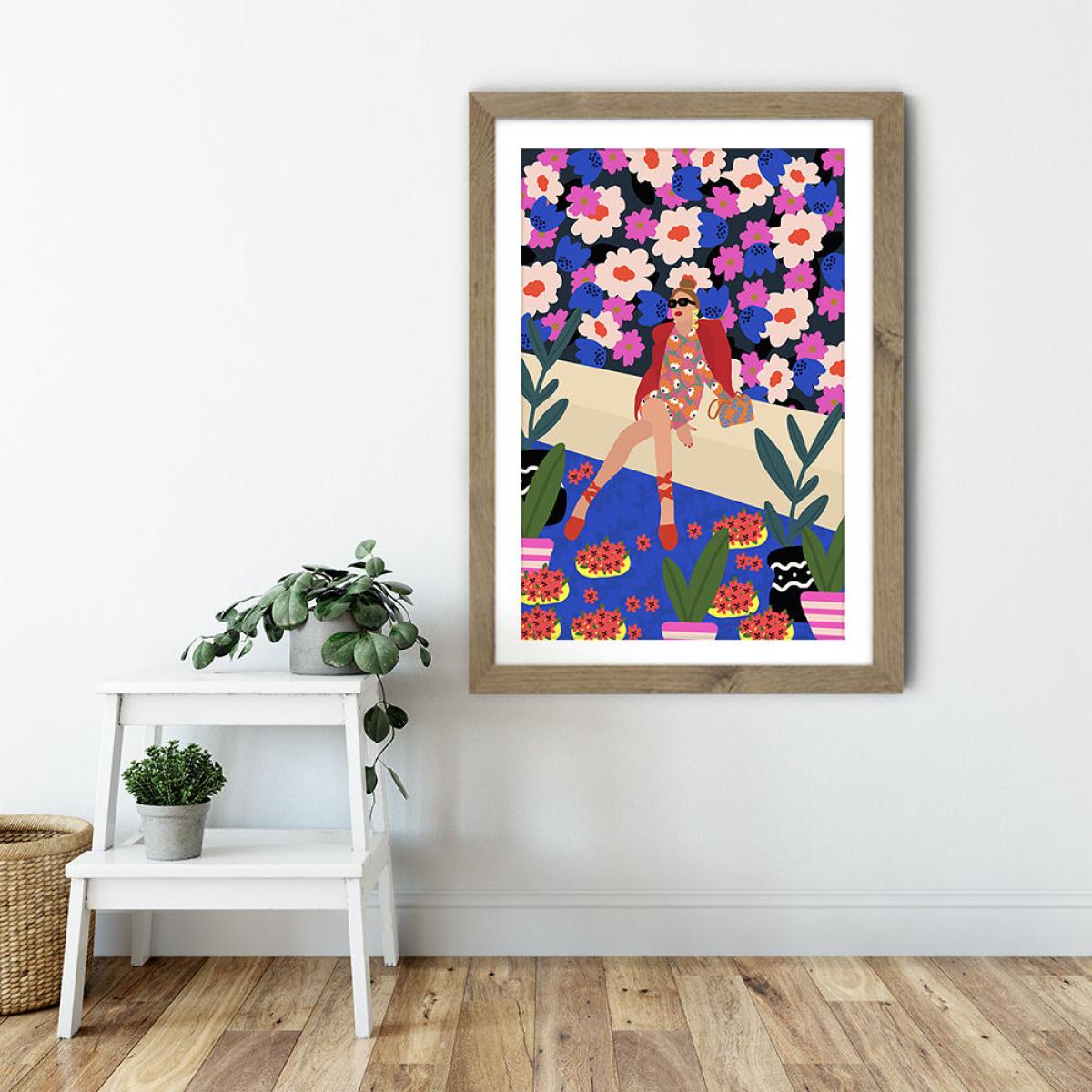 Be Patient Everything Will Be Fine Art Print Oak Frame – image 5