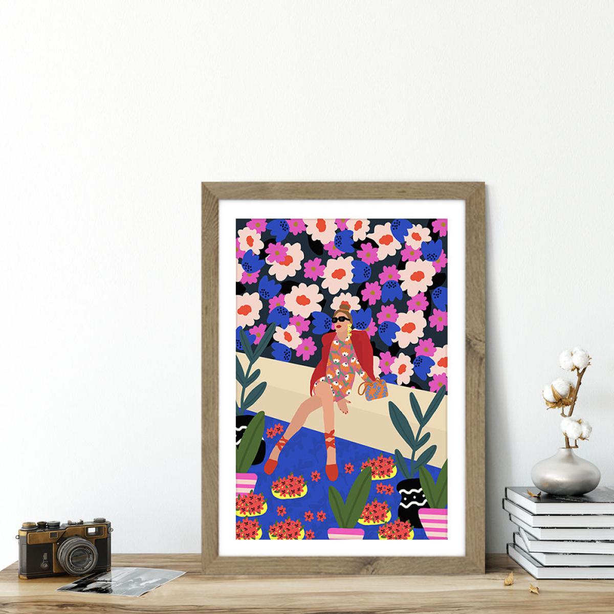 Be Patient Everything Will Be Fine Art Print Oak Frame – image 6