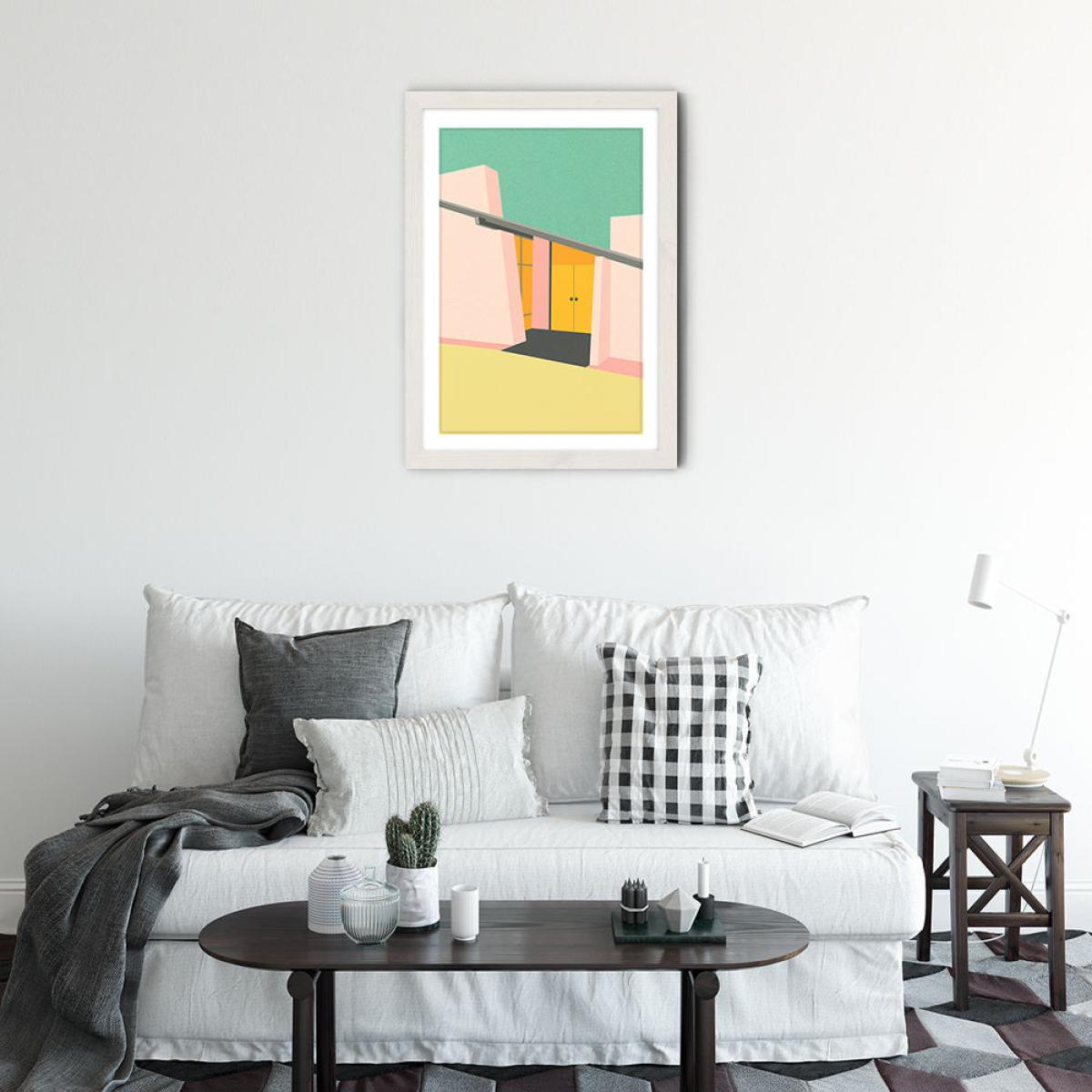 Mid Century Home Art Print White Frame – image 4