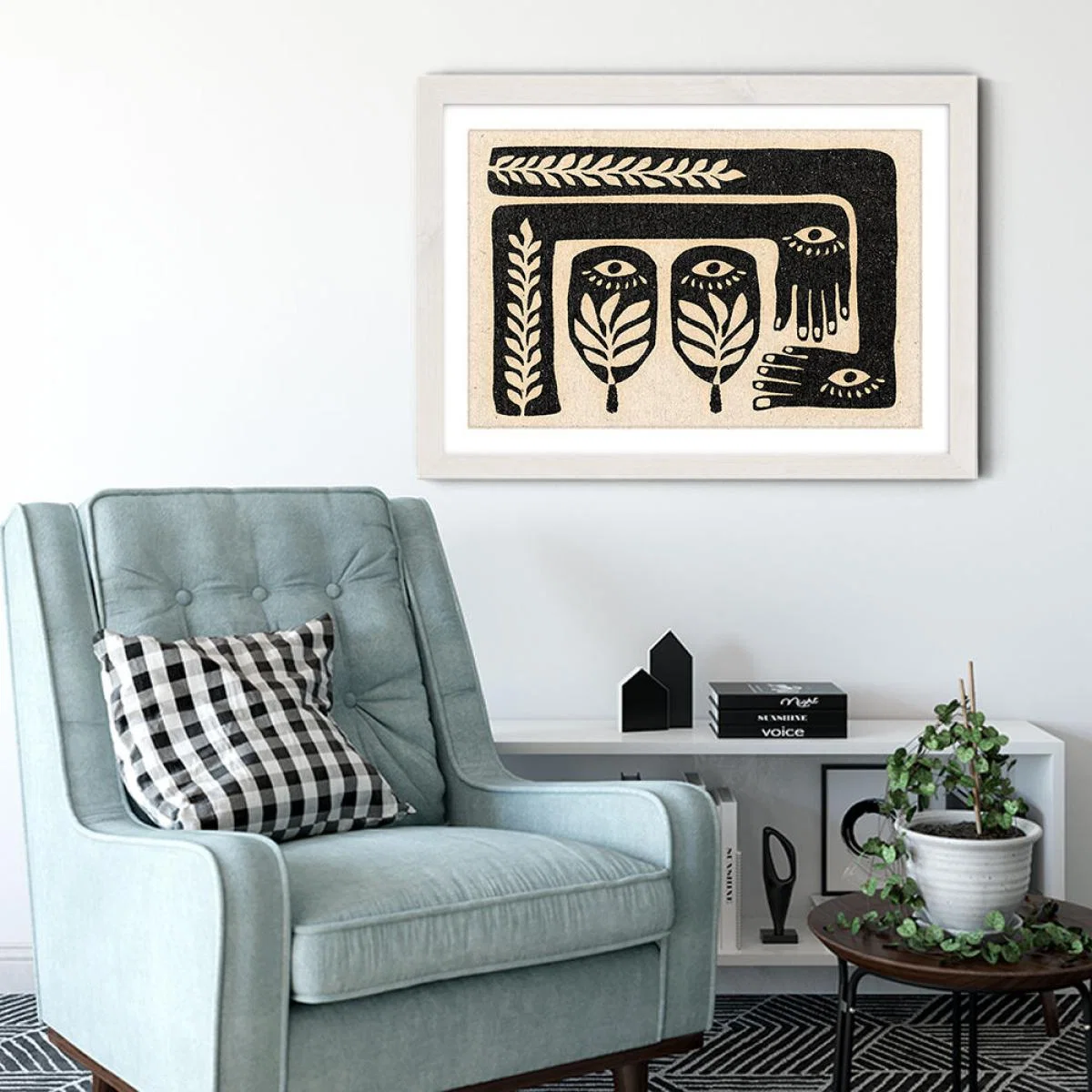 It Flows Through You Art Print White Frame – image 2