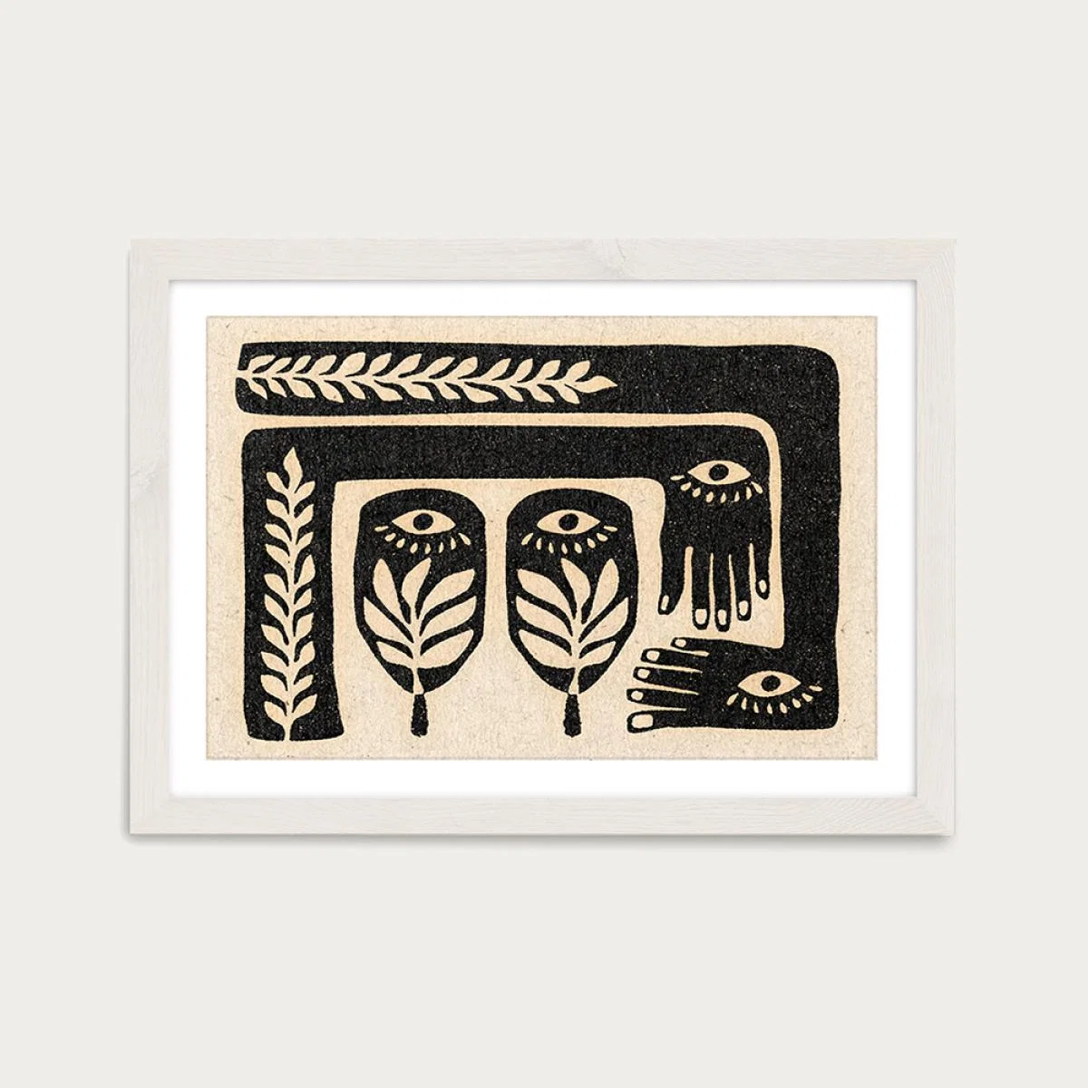 It Flows Through You Art Print White Frame – image 1