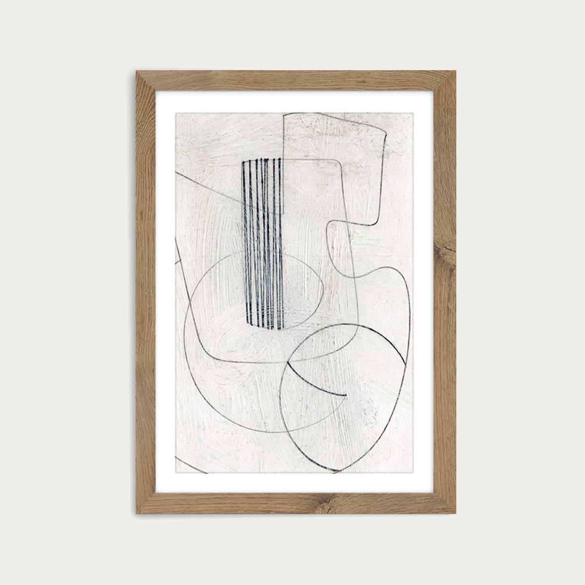 Crafted Art Print Oak Frame – image 1