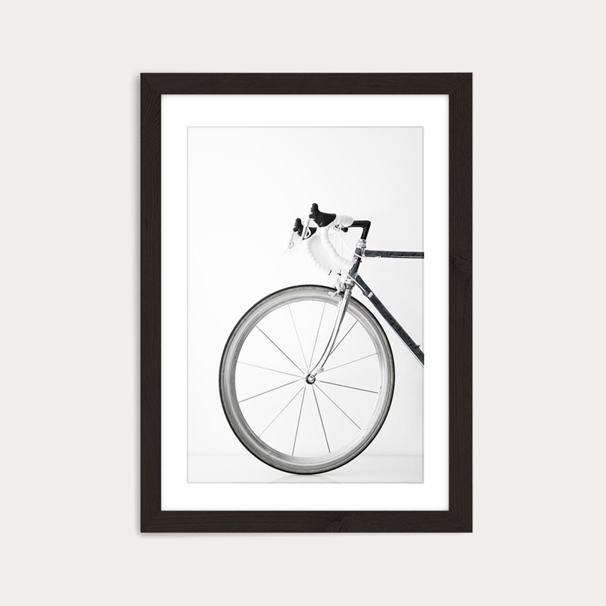 Ride My Bike - Black & White Edition Art Print Black Frame