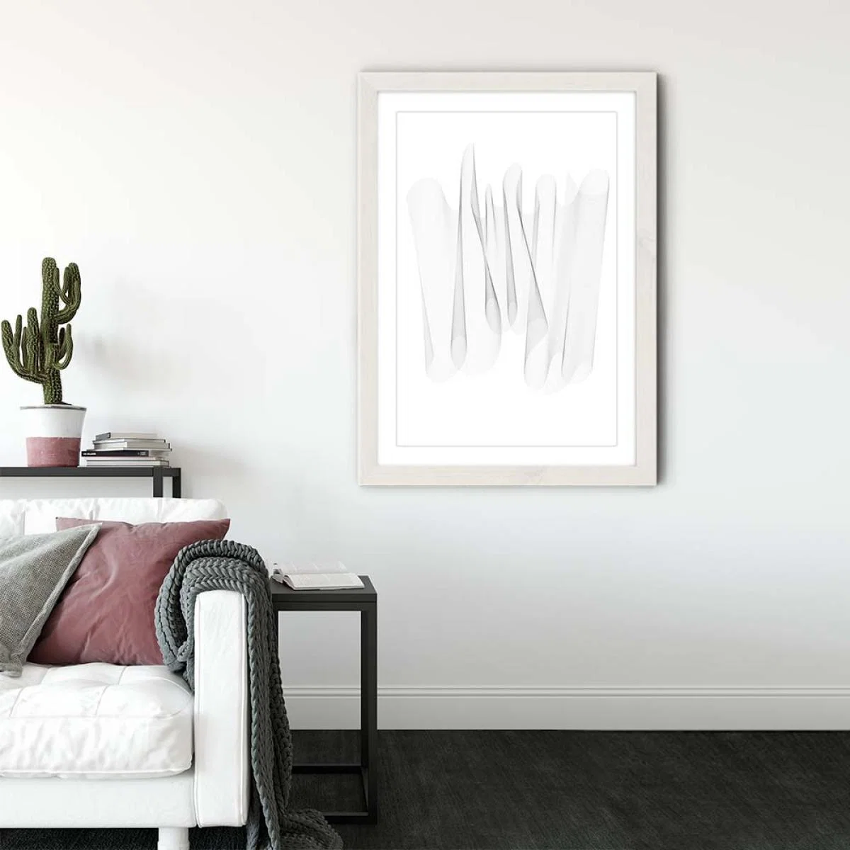 White Frame Sculpture II Art Print – image 3