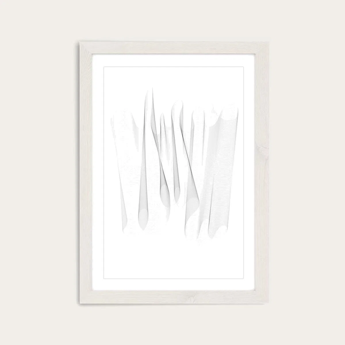 White Frame Sculpture II Art Print – image 1