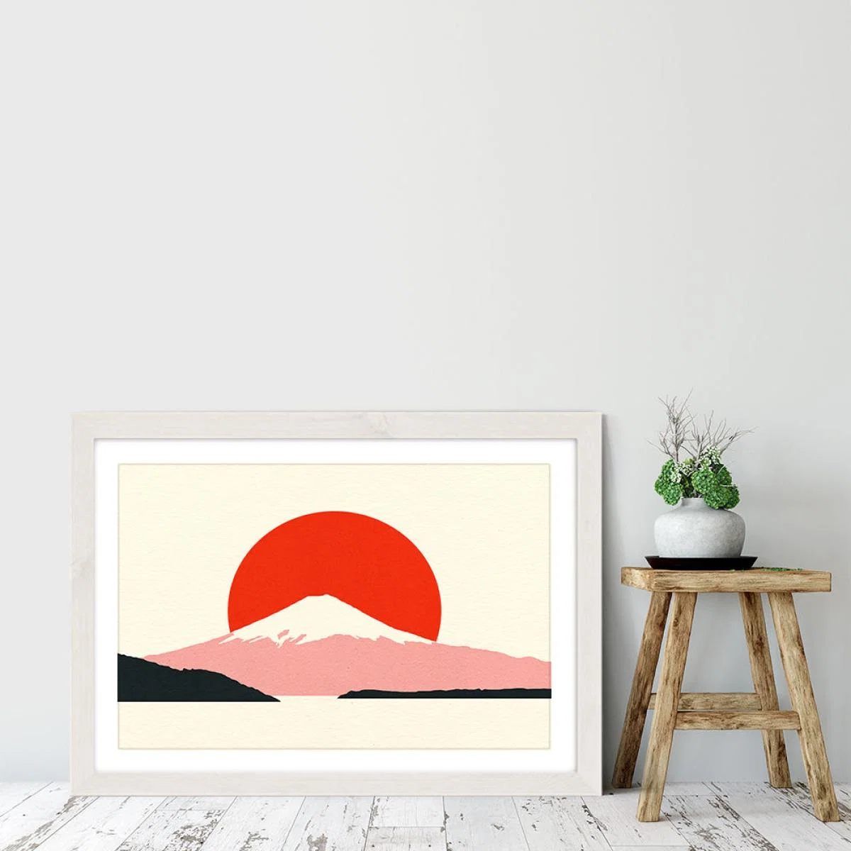 Fuji Sun Art Print White Frame – image 6