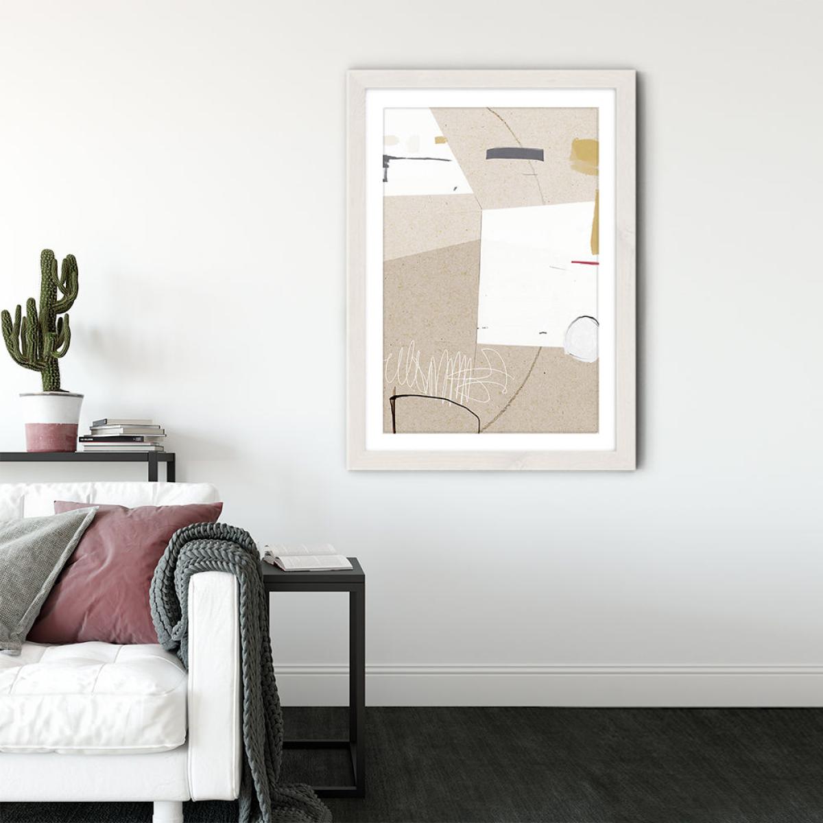 Block Art Print White Frame – image 3