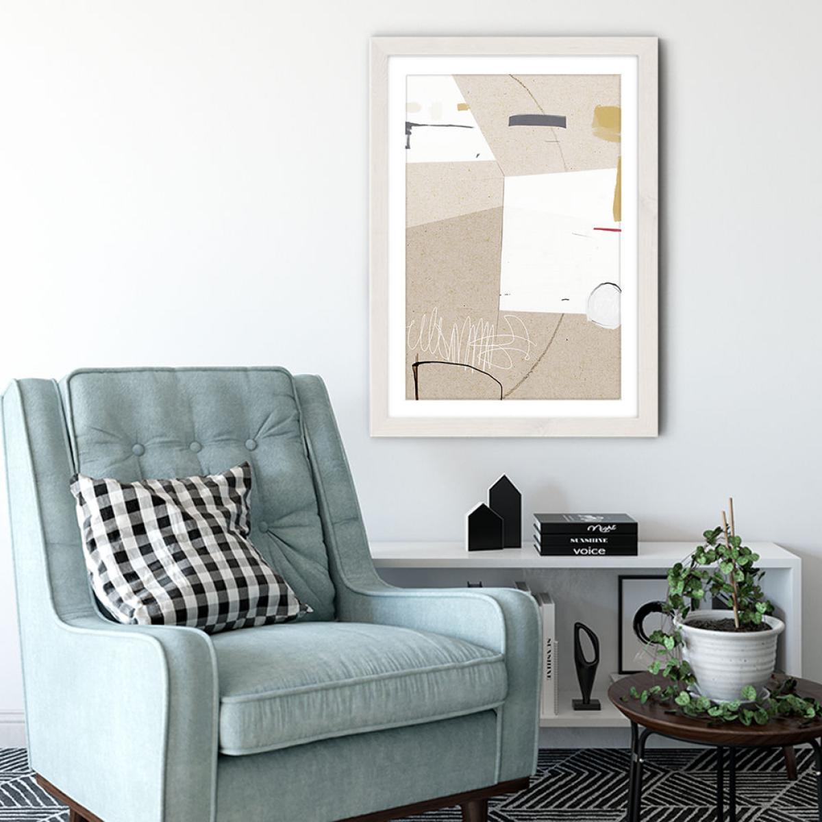 Block Art Print White Frame – image 4
