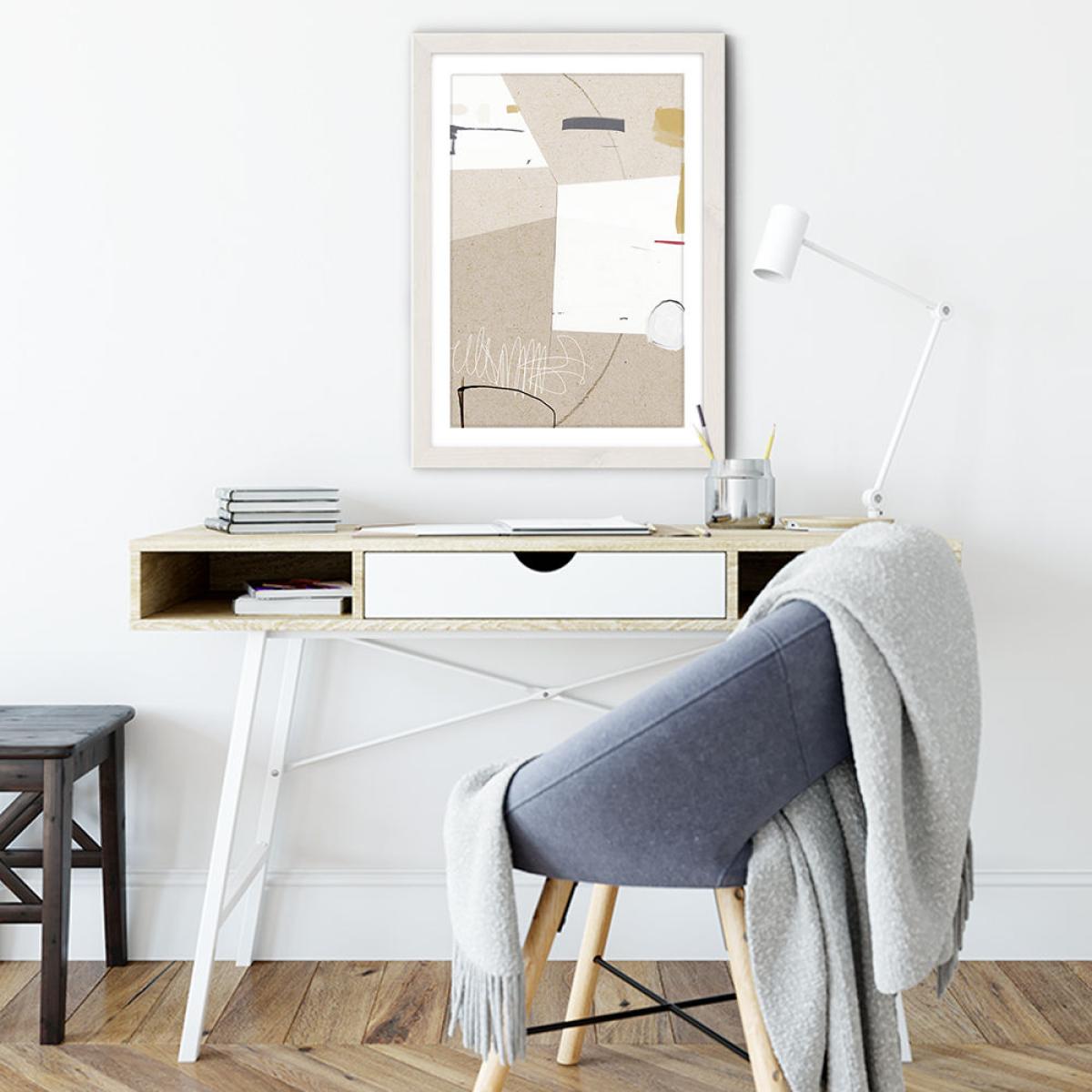 Block Art Print White Frame – image 5