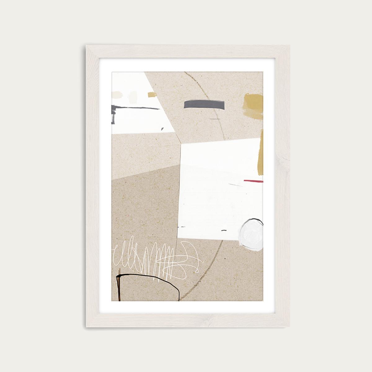 Block Art Print White Frame – image 1