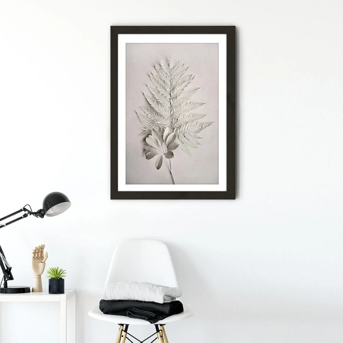 Alabaster Forest 4 Art Print Black Frame – image 2