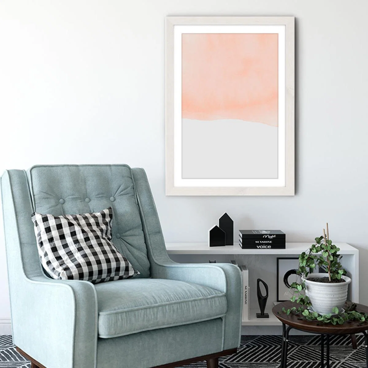 Sand Art Print White Frame – image 2
