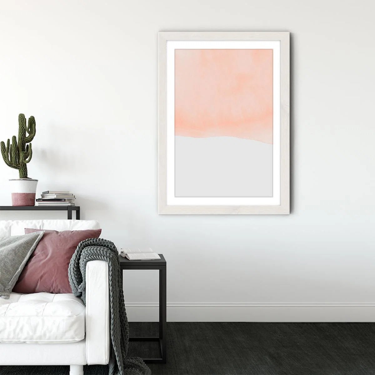 Sand Art Print White Frame – image 3