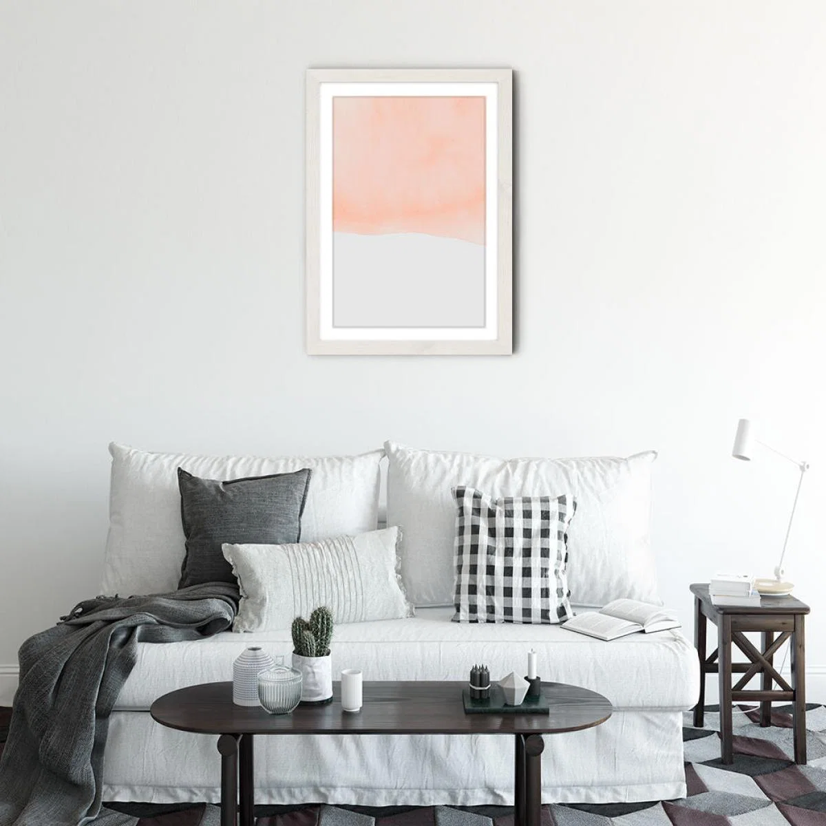 Sand Art Print White Frame – image 4