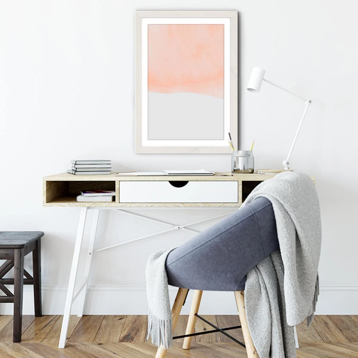 Sand Art Print White Frame – image 7