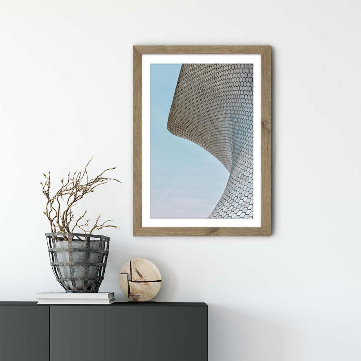 Somaya 01 Art Print Oak Frame – image 2