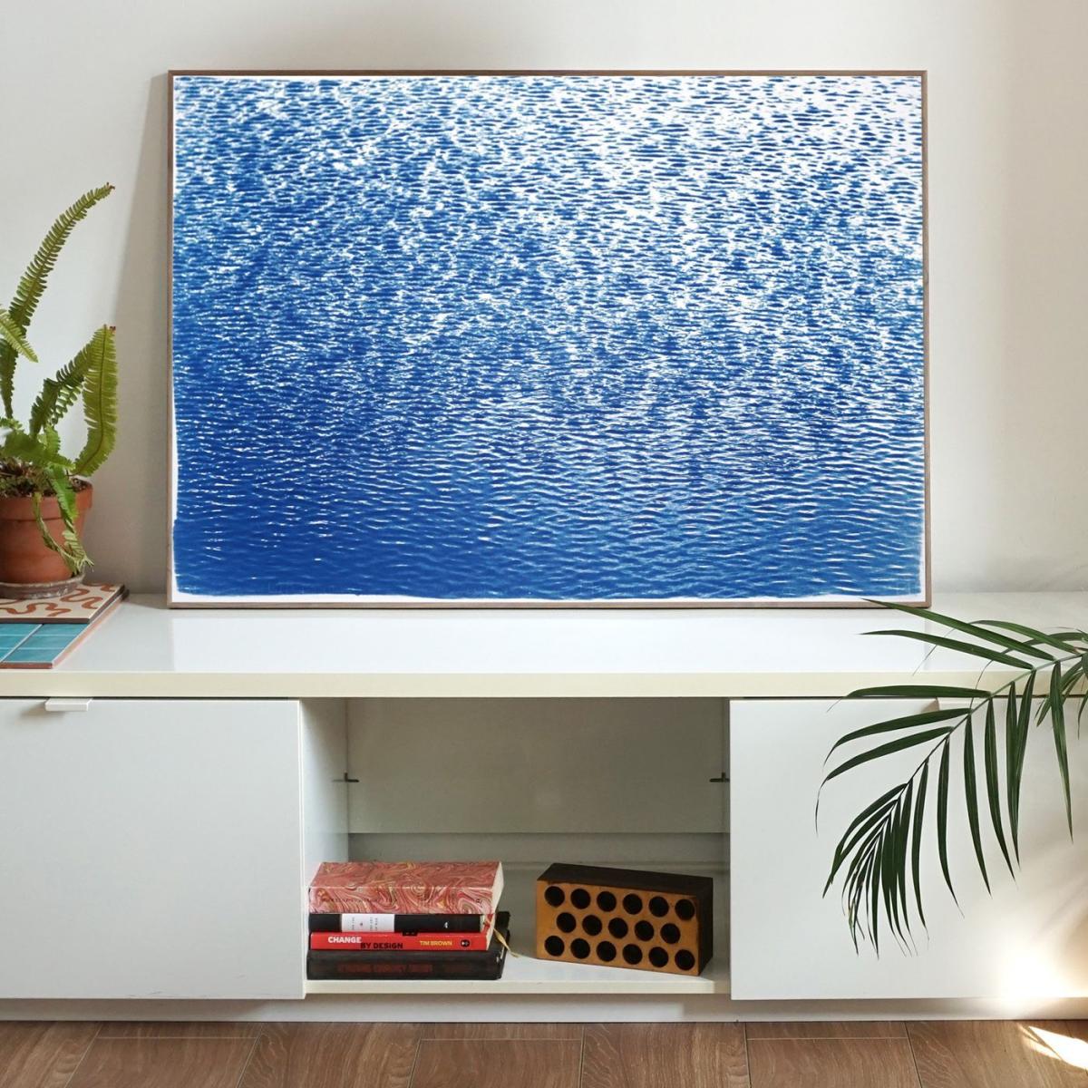 Serene Cove Waters Handmade Cyanotype Art Print – image 2
