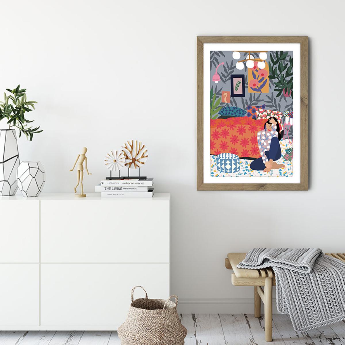 Enjoy your Bedroom Art Print Oak Frame – image 3