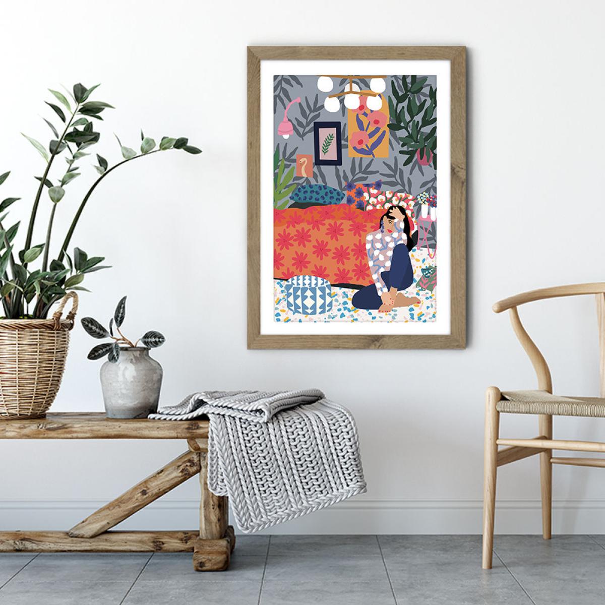 Enjoy your Bedroom Art Print Oak Frame – image 4