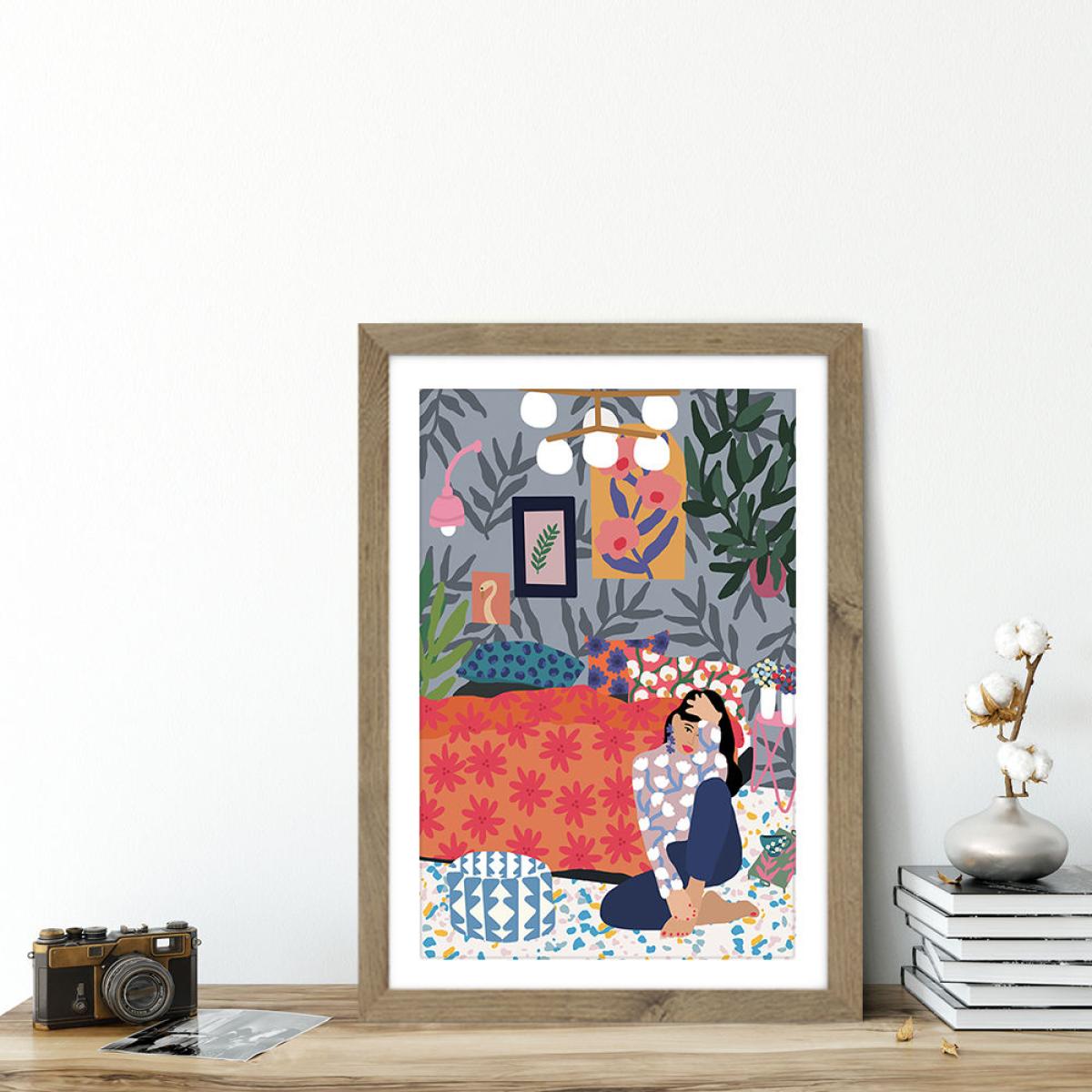 Enjoy your Bedroom Art Print Oak Frame – image 5