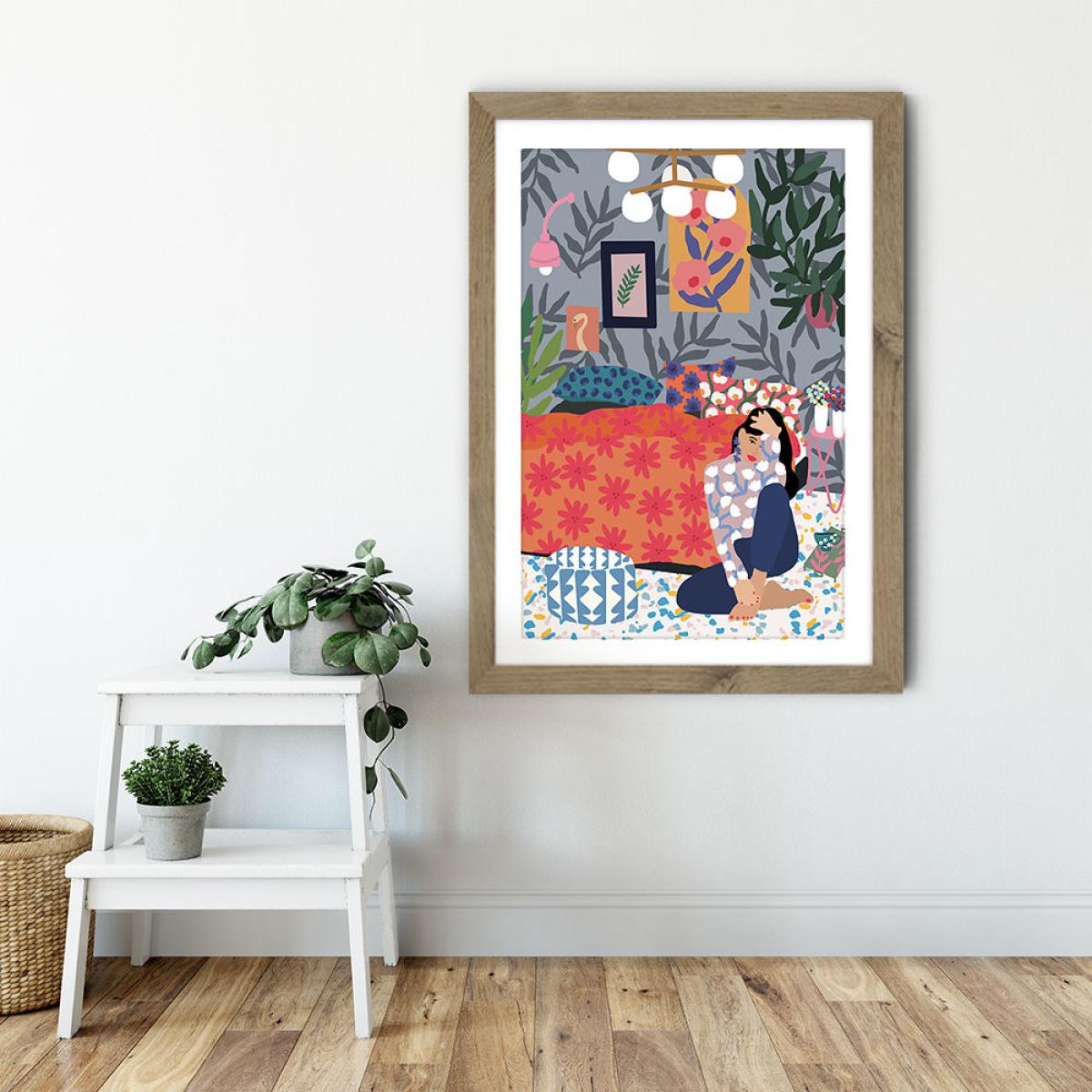 Enjoy your Bedroom Art Print Oak Frame – image 6