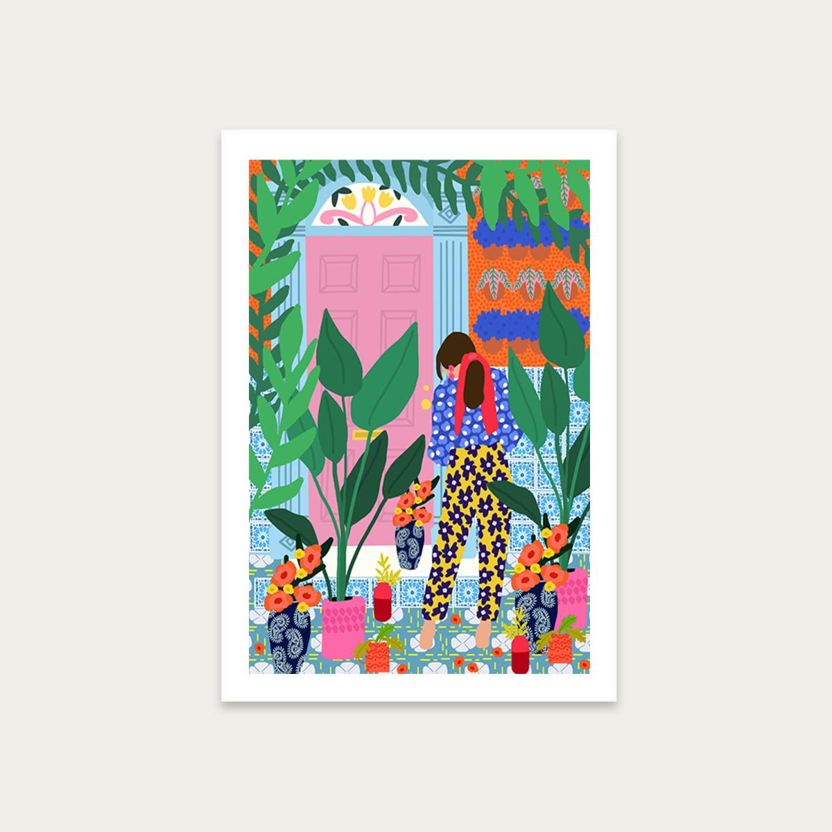 Inside My Personal Garden Art Print Unframed