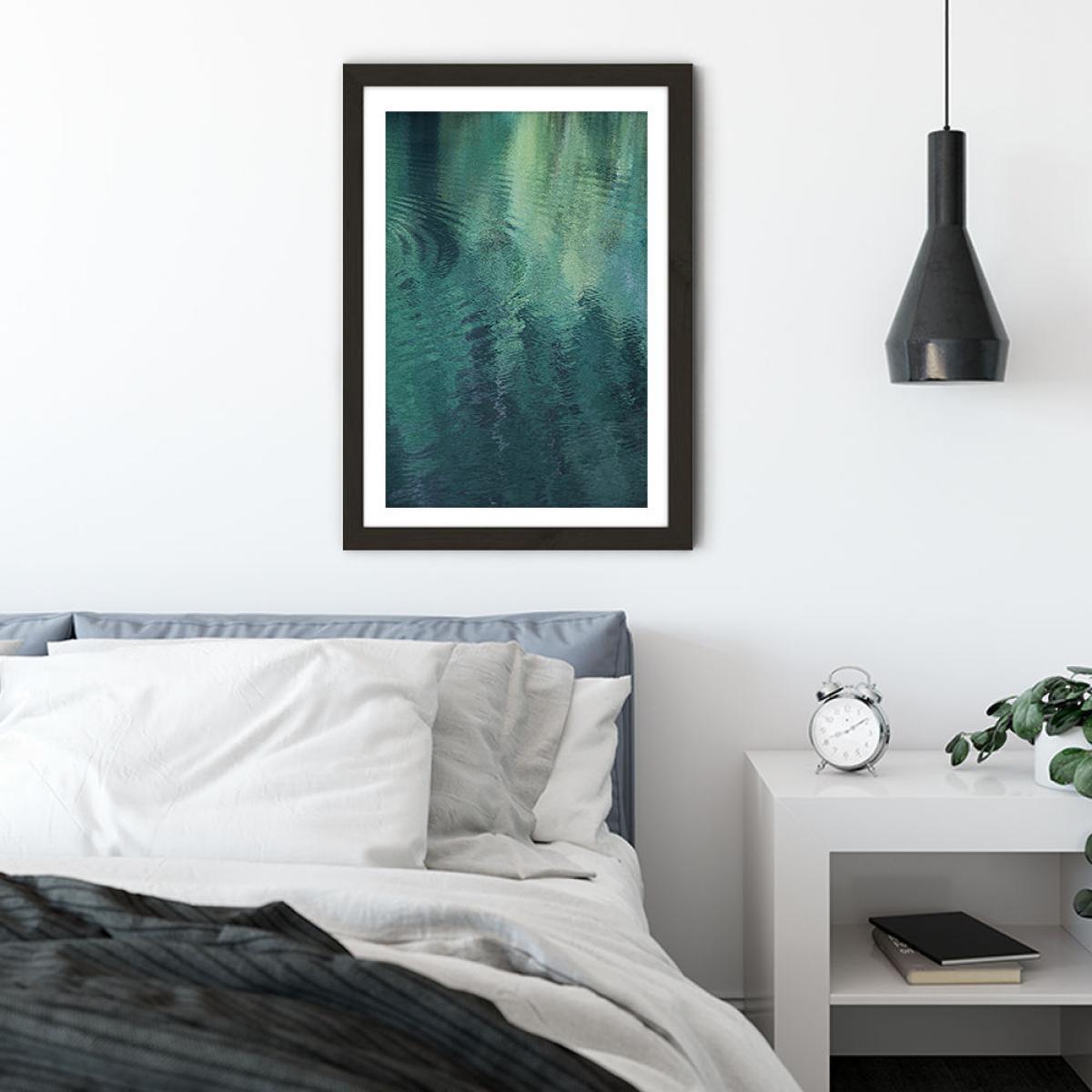 Forest in the Lake Art Print Black Frame – image 5