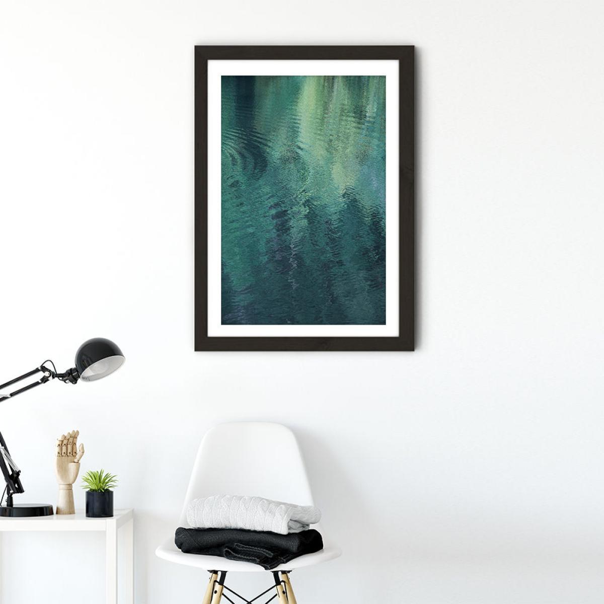 Forest in the Lake Art Print Black Frame – image 6